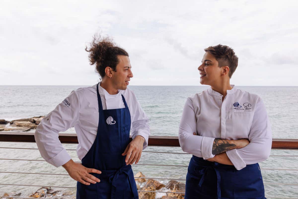 Anastasia Paris insieme al resident chef Daniele Conte