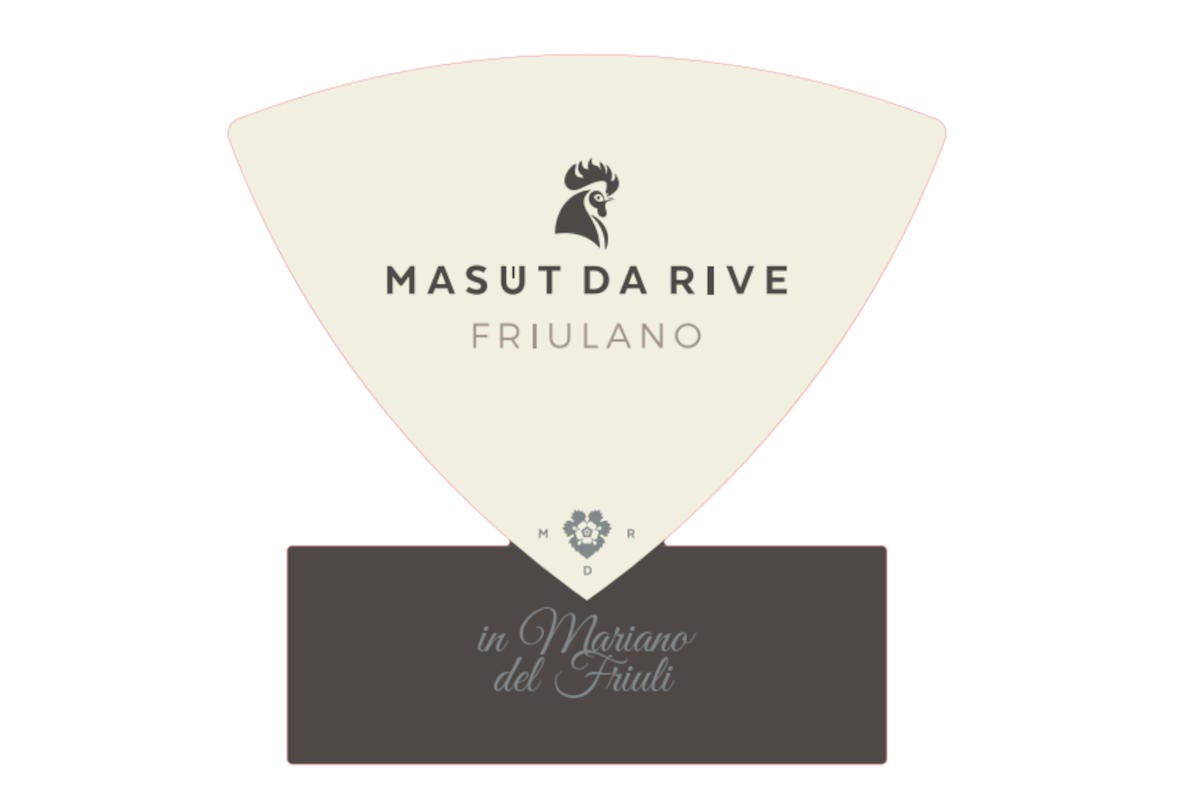 L'etichetta di Friuliano 2021, di Masut de Rive Friuli-Venezia Giulia un territorio dove è il vino è d'eccellenza