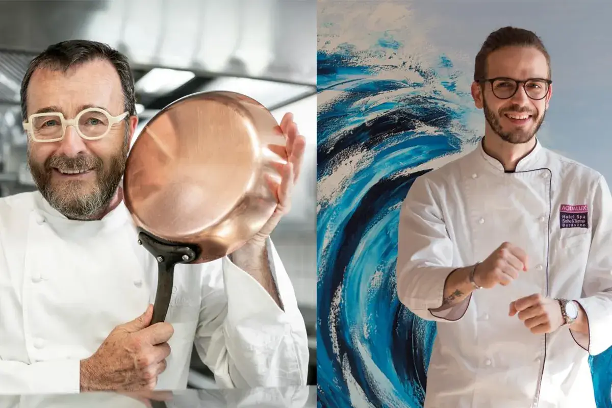 Giancarlo Morelli e Simone Gottardello All'Evo Bardolino, Morelli e Gottardello per una cena green a 4 mani