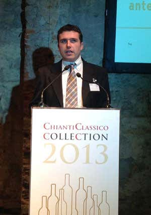 L'enologo Fabrizio Torchio alla premiazione