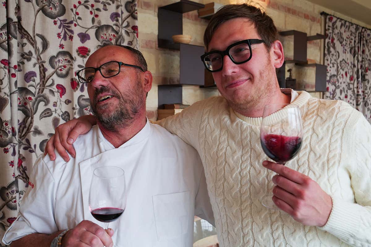 Lo chef con Lorenzo Cascina Faletta, un fascino d'élite nel cuore del Monferrato