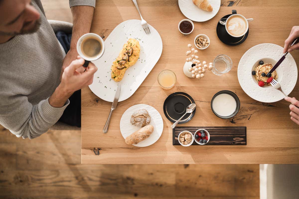 Colazione tipicamente altoatesina ma con grande ricercatezza al