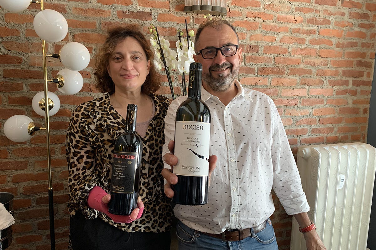 Eva Bellagamba e Leonardo Beconcini Il Tempranillo di San Miniato lo firma Beconcini