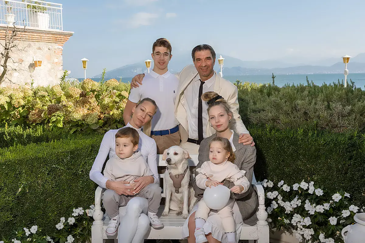 La famiglia Giordani La Speranzina a Sirmione, locanda di charme con ristorante stallato