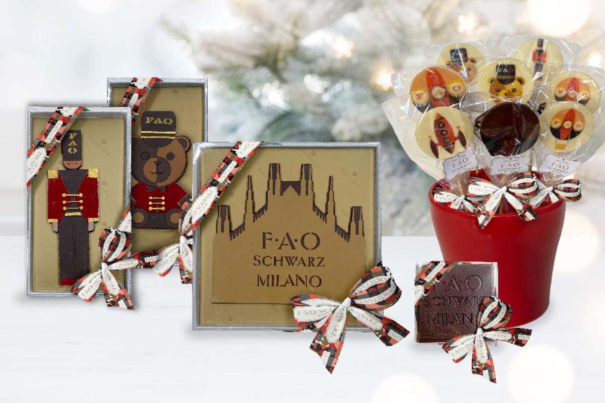 I cioccolati di Fao Scwarz firmati Da Vittorio Selection Fao Schwarz per Natale collezione di cioccolati firmati Da Vittorio Selection