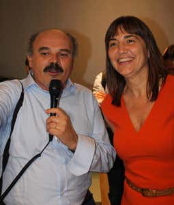 Oscar Farinetti e Renata Polverini