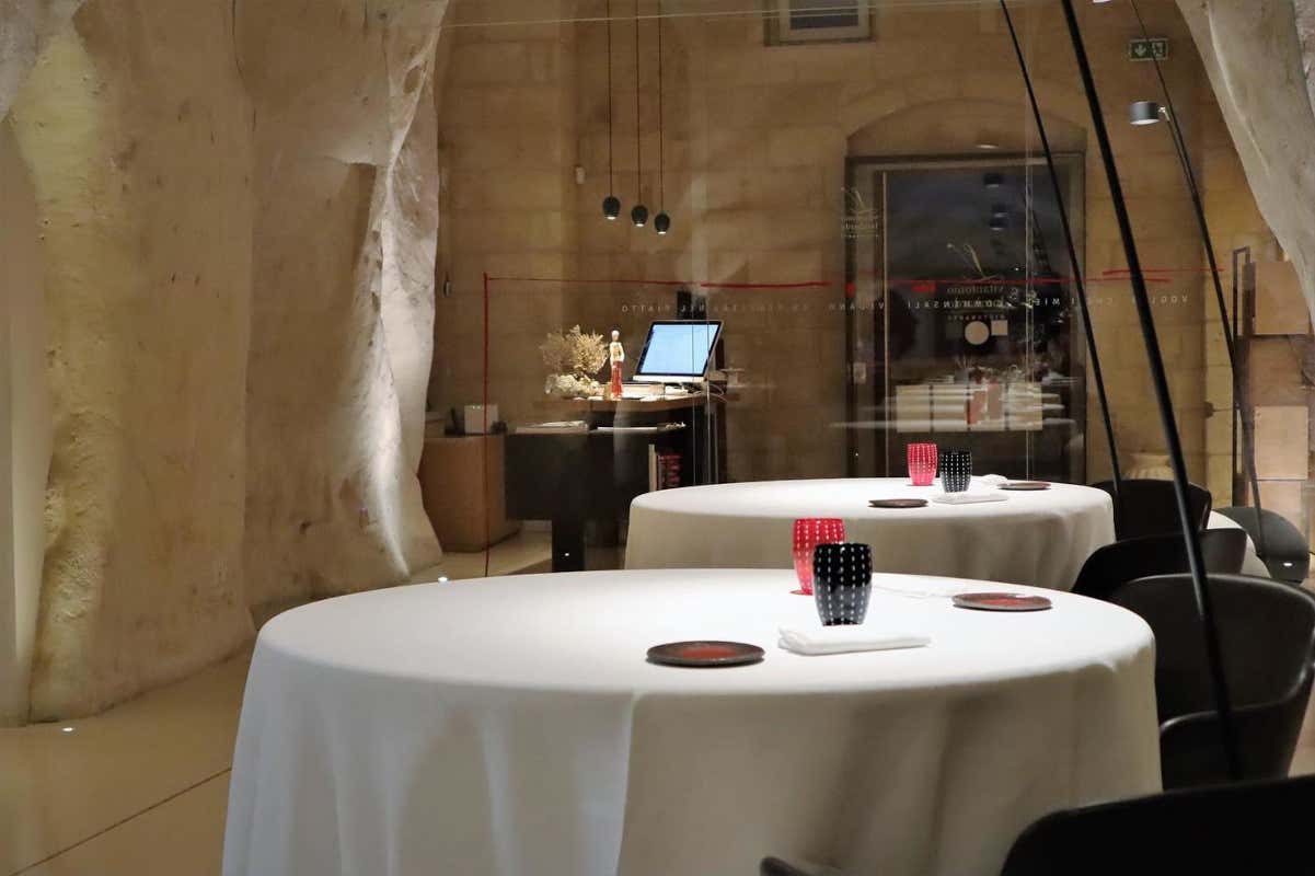 Gli interni del Ristorante Vitantonio Lombardo