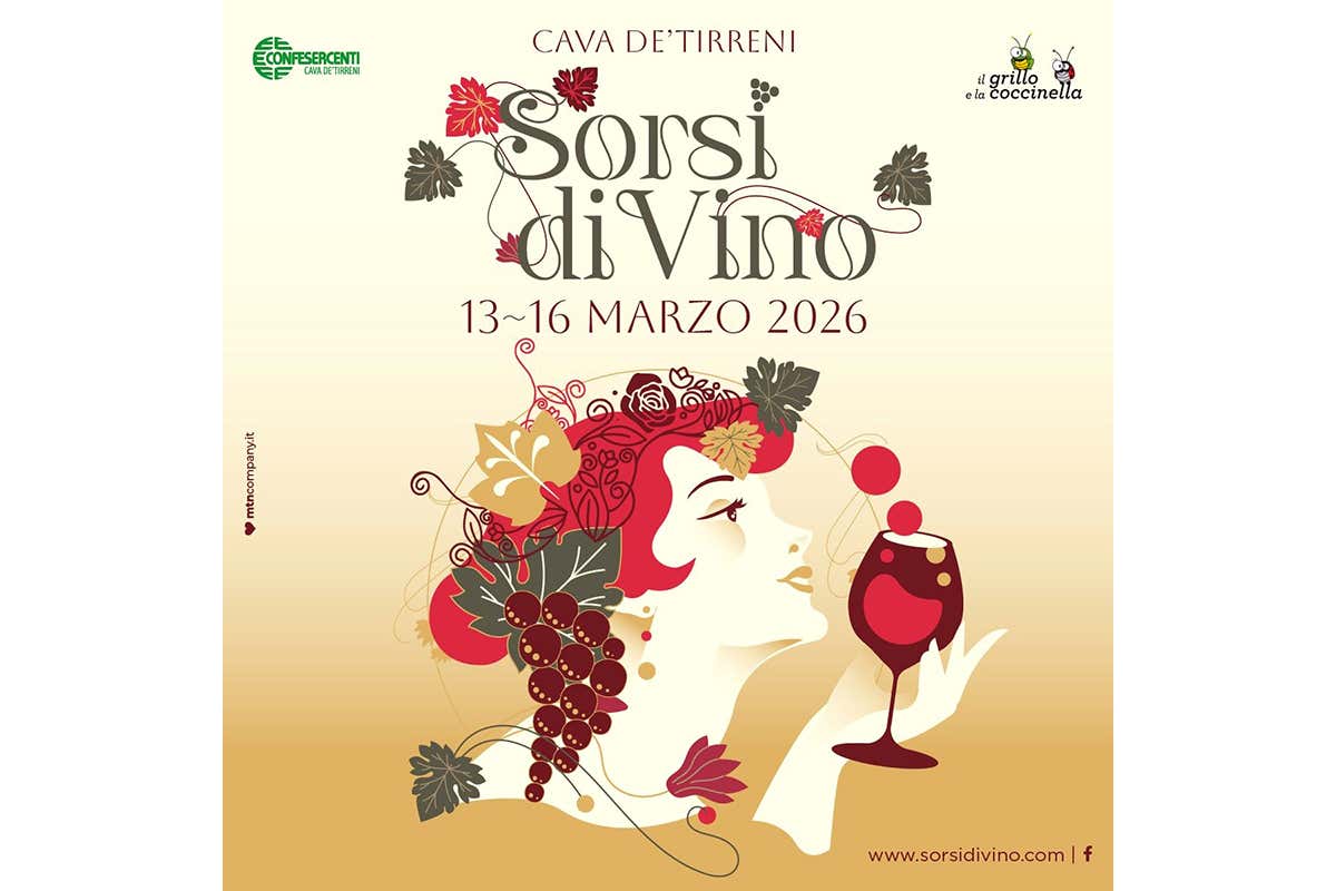 Sorsi diVino si terrà a Cava de Tirreni (Sa) dal 13 al 16 marzo 2026 Sorsi diVino: degustazioni guidate e vini poco conosciuti da provare a Cava de’ Tirreni