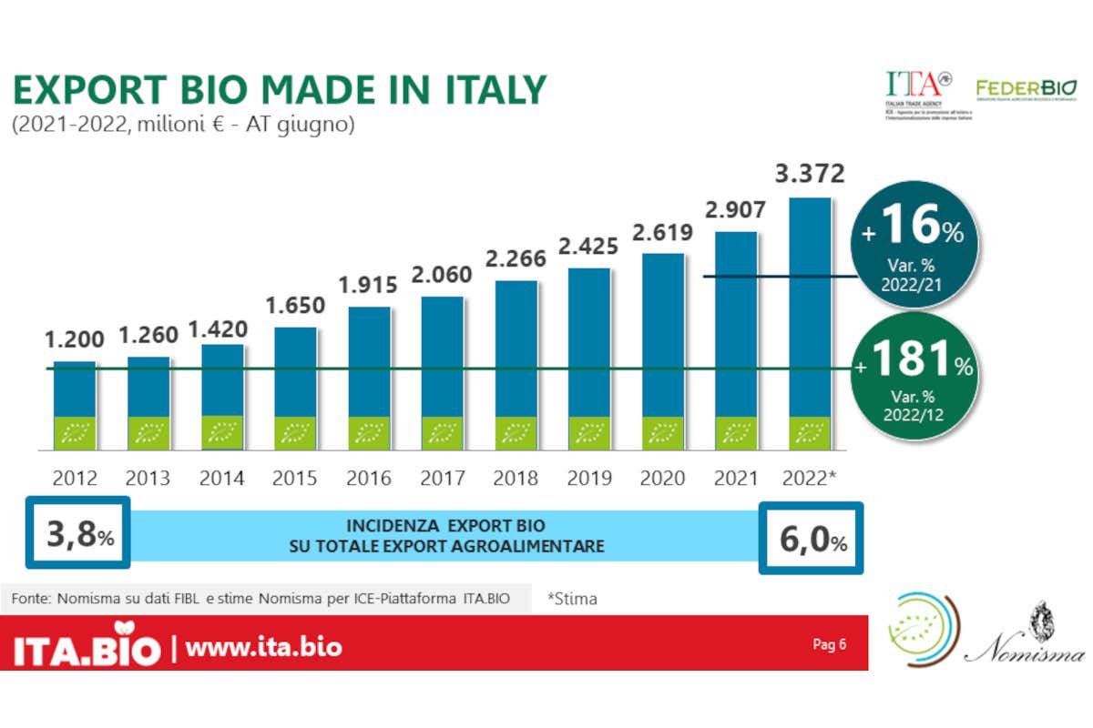 Biologico made in Italy: l'export vale 3,4 miliardi. E il vino gioca un ruolo centrale