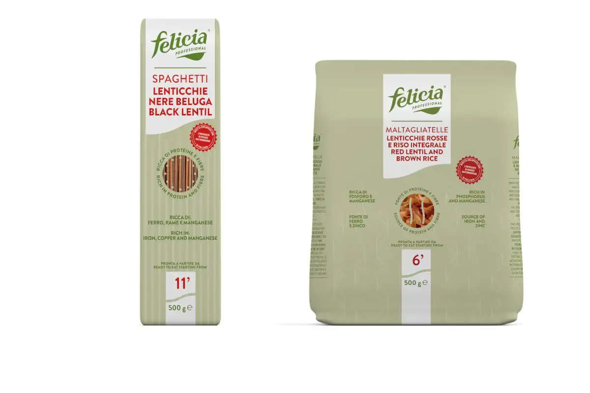 Felicia, entra nel mercato horeca con tre linee di pasta dedicate