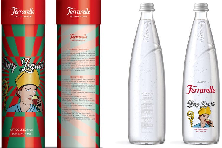 Le bottiglie in edizione limitata di Ferrarelle (Opere d'arte sulle bottiglie La limited edition di Ferrarelle)