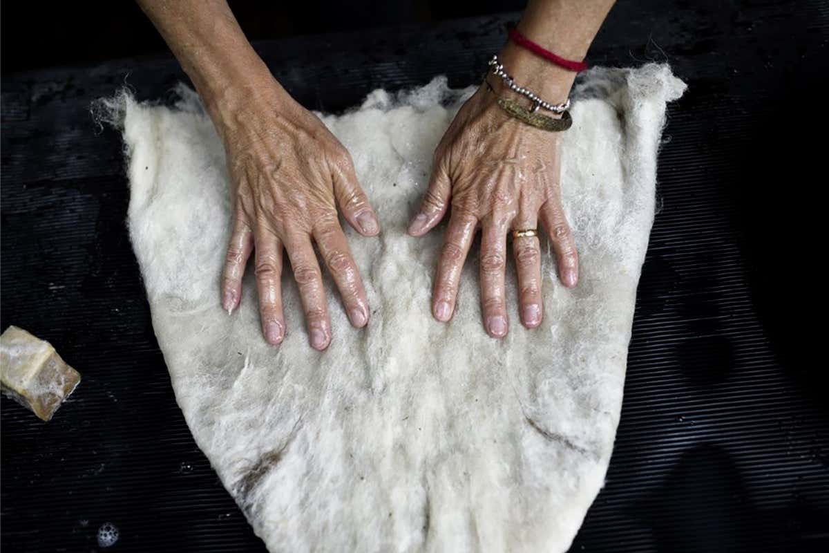 La filiera della lana alpina: manualità, tradizione e sostenibilità nei gesti di chi trasforma la materia prima