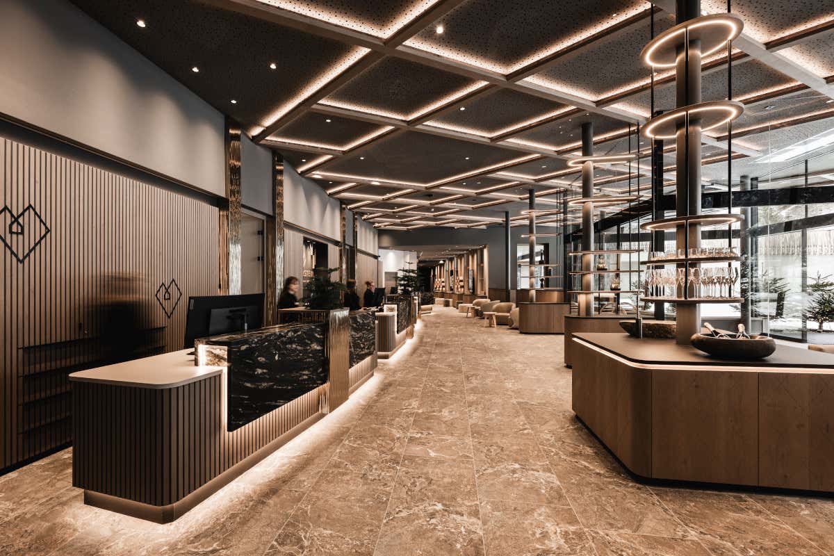 La nuova lobby del Feuerstein Nature Family Resort