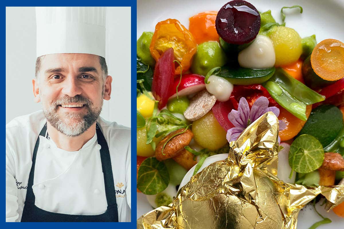 Filippo Sinisgalli e il suo Uovo nell'orto&nbsp; La Pasqua gustosa dei cuochi di Euro-Toques