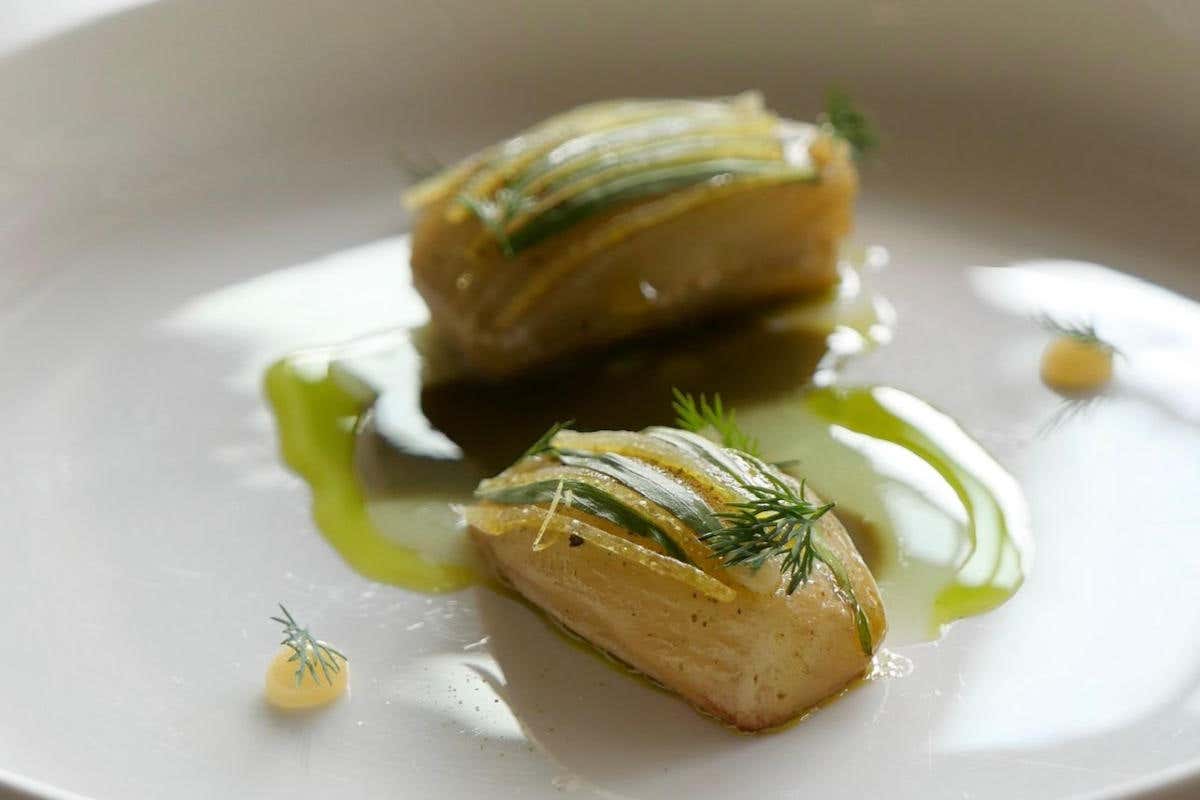 Finocchio e dragoncello del ristorante Berton di Milano