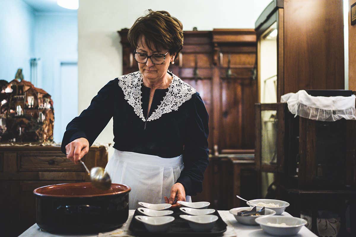Fiorella Visconti La Trattoria Visconti di Ambivere inaugura la nuova cantina