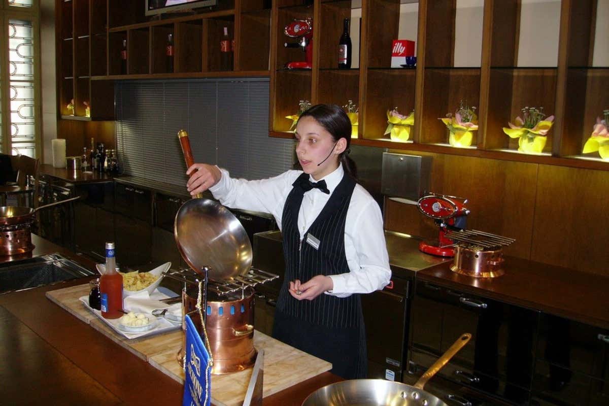 Ad Aquileia il fuoco del flambé parla al femminile e accende la sfida in sala