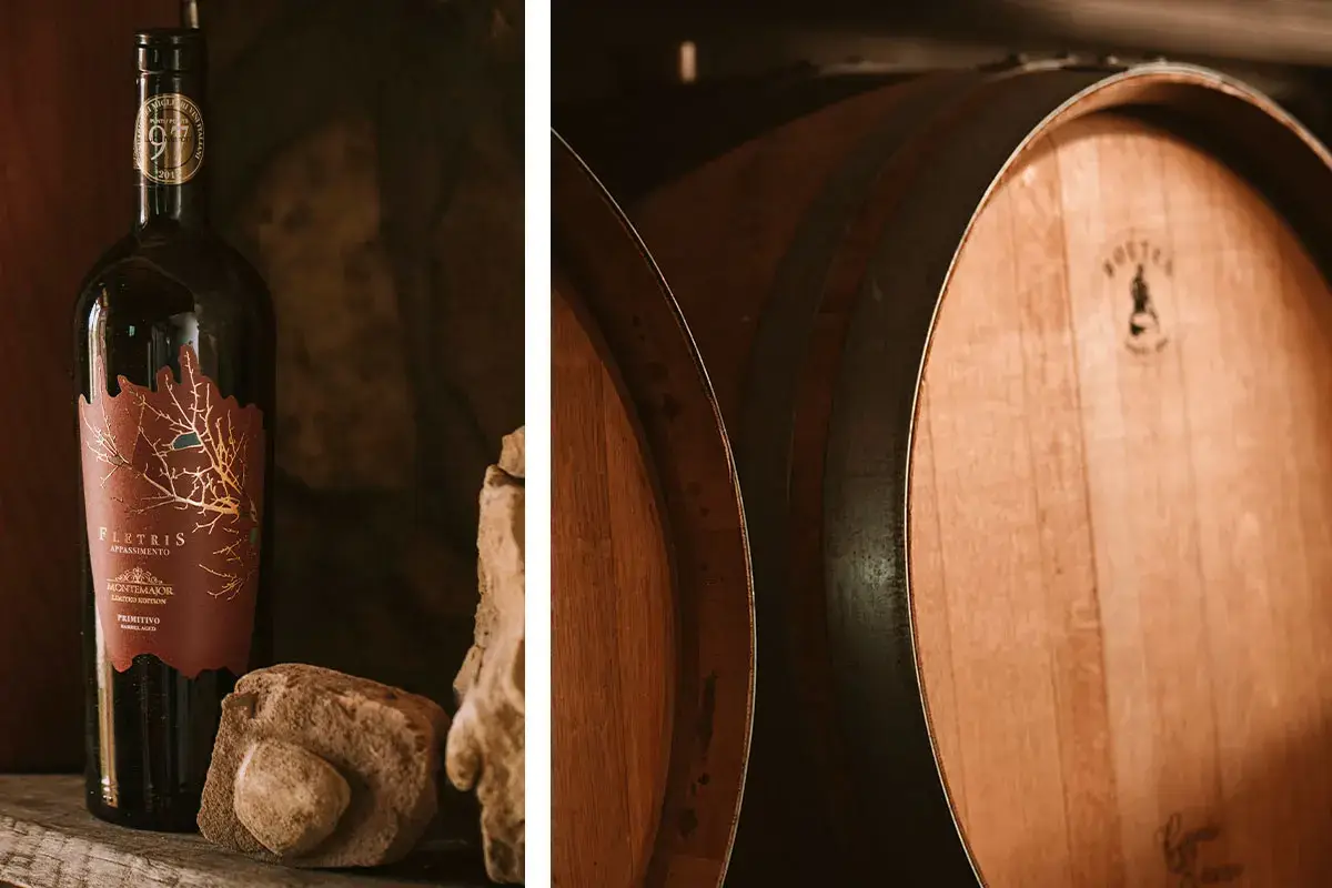 Fletris Appassimento Primitivo Igt 2020 Nei vini Montemajor la storia del Mediterraneo