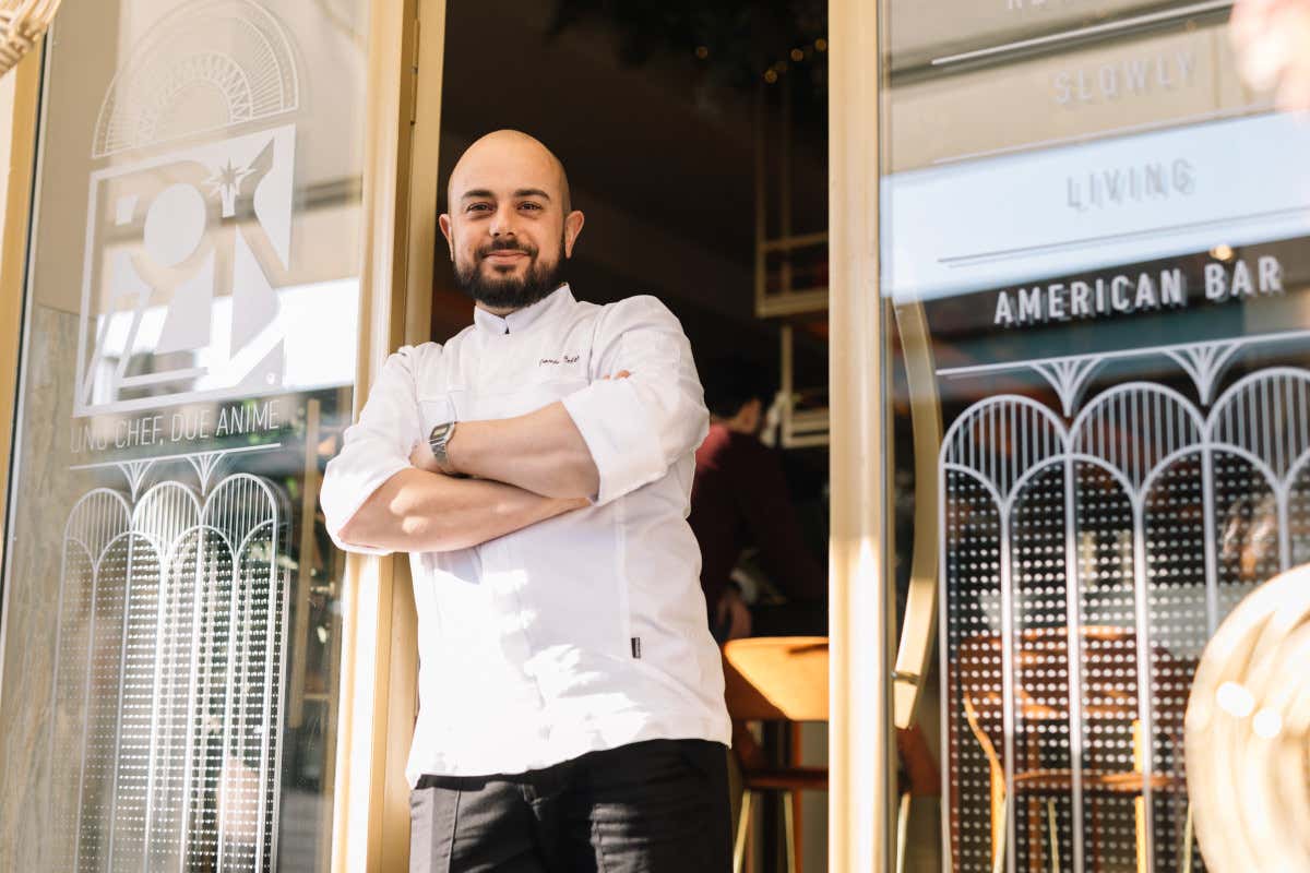 Daniel Celso davanti al Follis (foto Andrea di Lorenzo) Daniel Celso davanti al Follis (foto Andrea di Lorenzo)