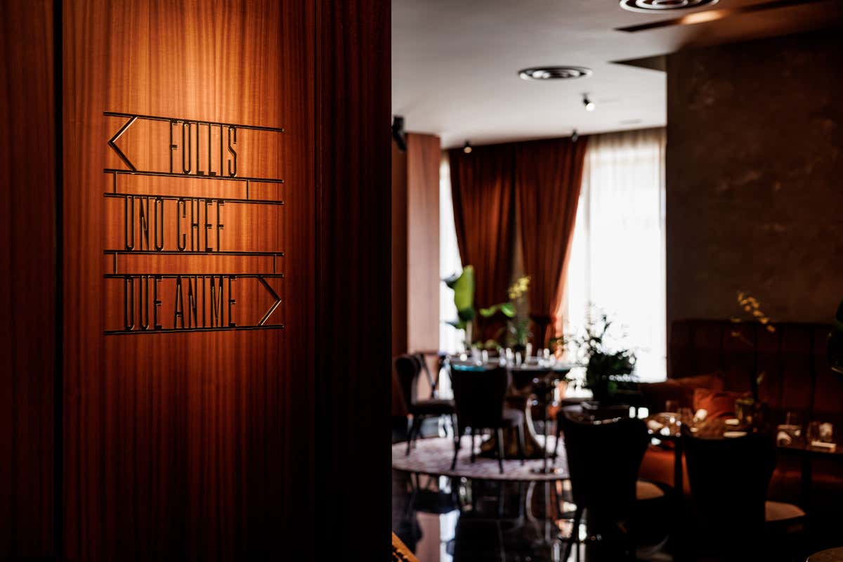 Follis, particolare dell'interno del ristorante (foto Andrea Di Lorenzo) 