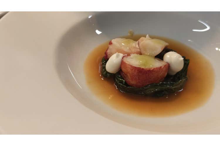 Astice, cavolo nero, yuzu, lemongrass Ristorante La Primula a San Quirino, da 150 una famiglia unita in cucina