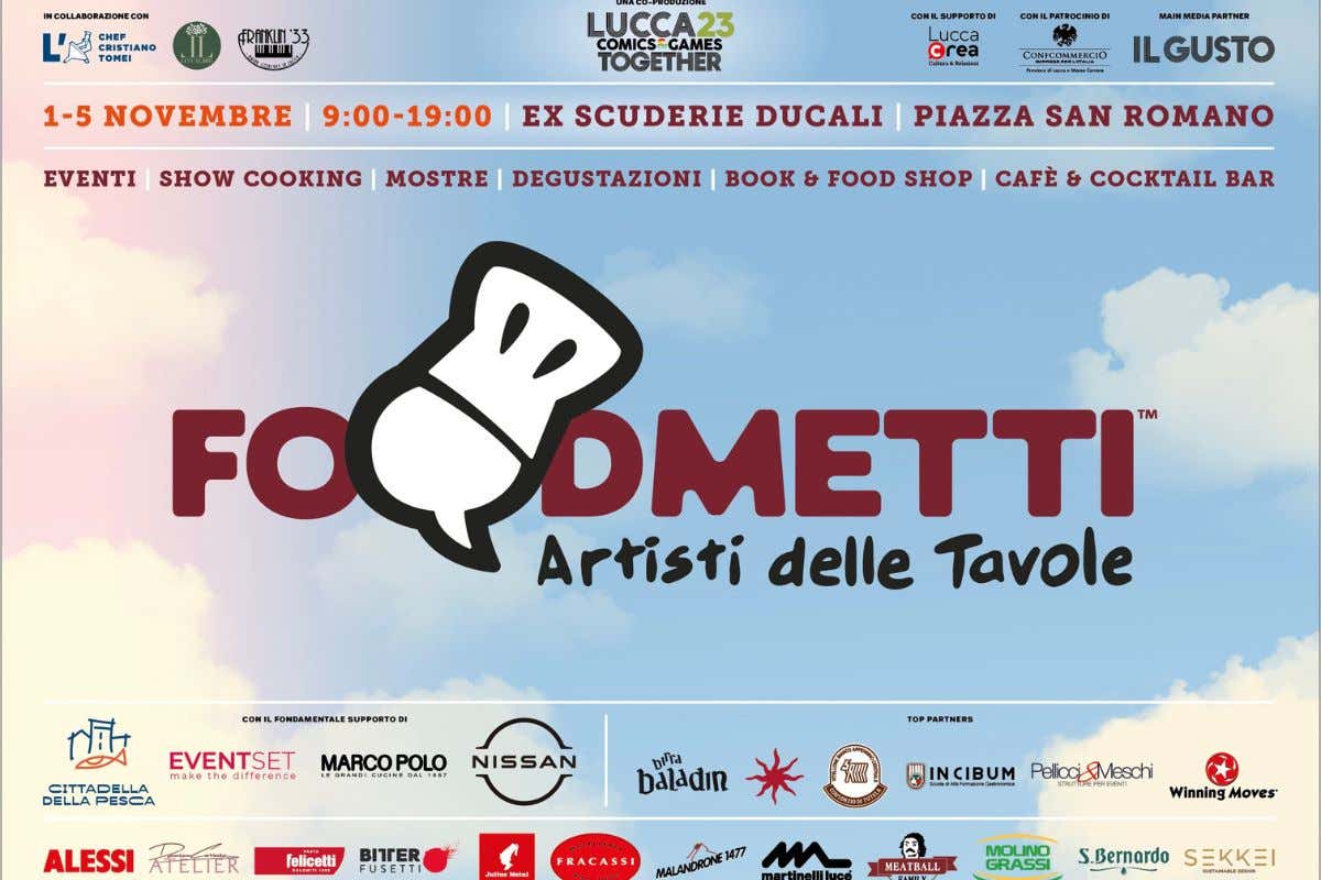 Foodmetti, al Lucca Comics spazio alla cucina con Cristiano Tomei e Damiano Carrara