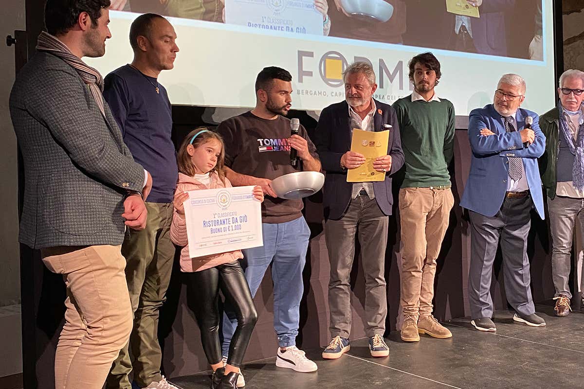 Premiazione del Ristorante Da Giò (Seriate, Bg), 1° classificato del concorso “Formaggi d’aMare” Cucinare pesce col formaggio, a [Forme] vince Da Giò di Seriate