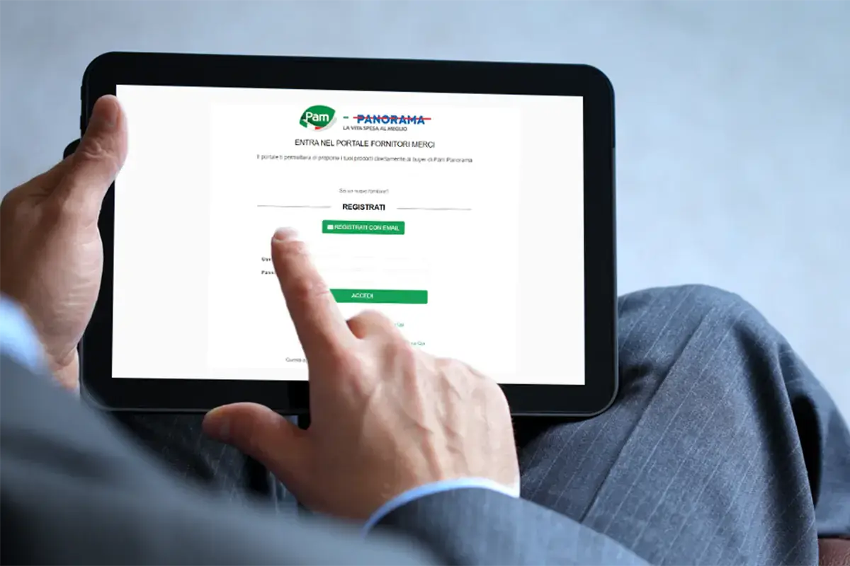 Il portale dedicato ai fornitori di Pam Panorama Pam a misura di fornitore con la piattaforma per collegare buyer e aziende