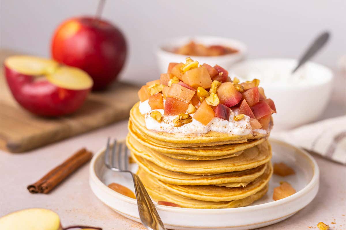 Pancakes alle mele e cannella di Sara Dal Mas