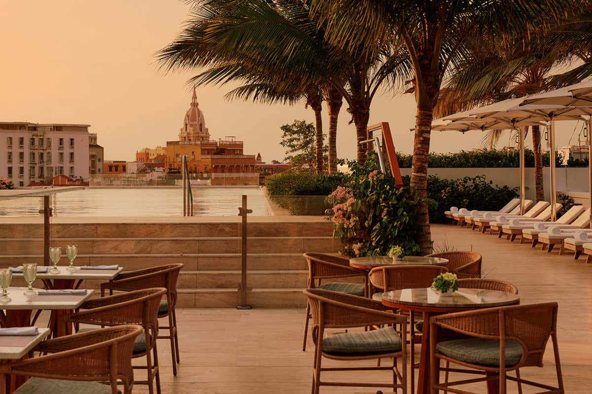 Una delle piscine rooftop dell’hotel