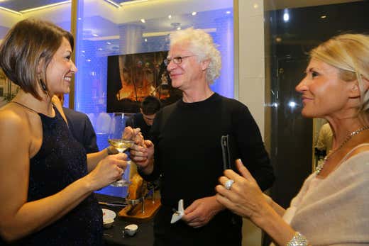 Francesca Porro Derflingher, Domenico Apruzzese (Oyster House) con la moglie