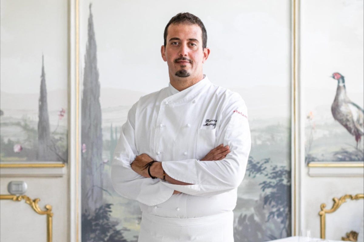 Francesco Manograsso, head chef de Il Grifone Il Grifone un menu in cui Emilia e Romagna celebrano la bella stagione