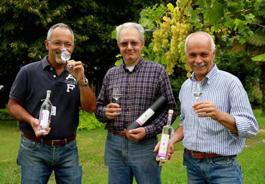 da sinistra: Paolo, Stefano e Giovanni Brunello da sinistra: Paolo, Stefano e Giovanni Brunello