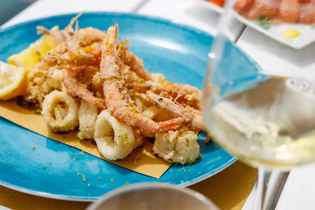 Frittura di calamari e gamberi