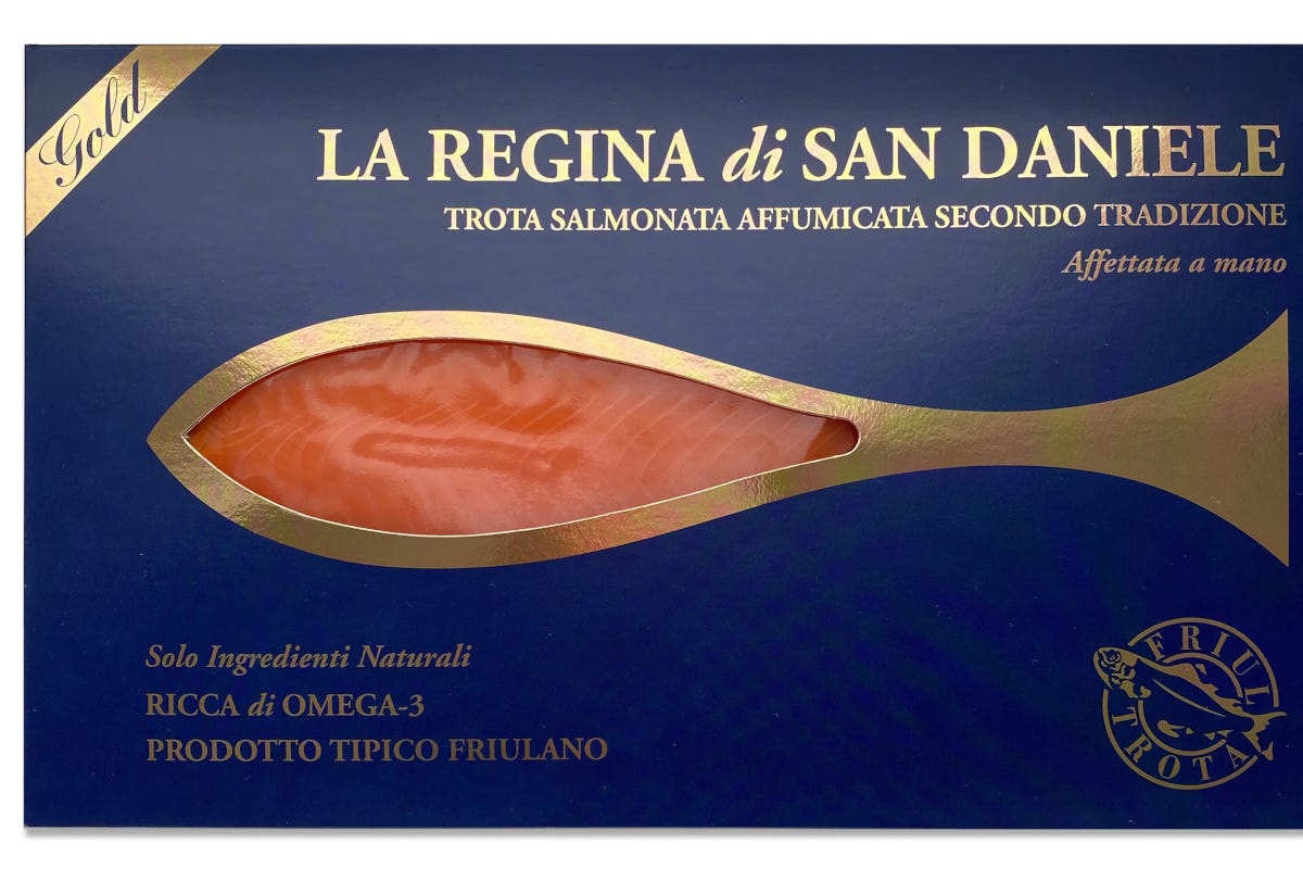 The queen of Friuli San Daniele has her queen: the salmon trout