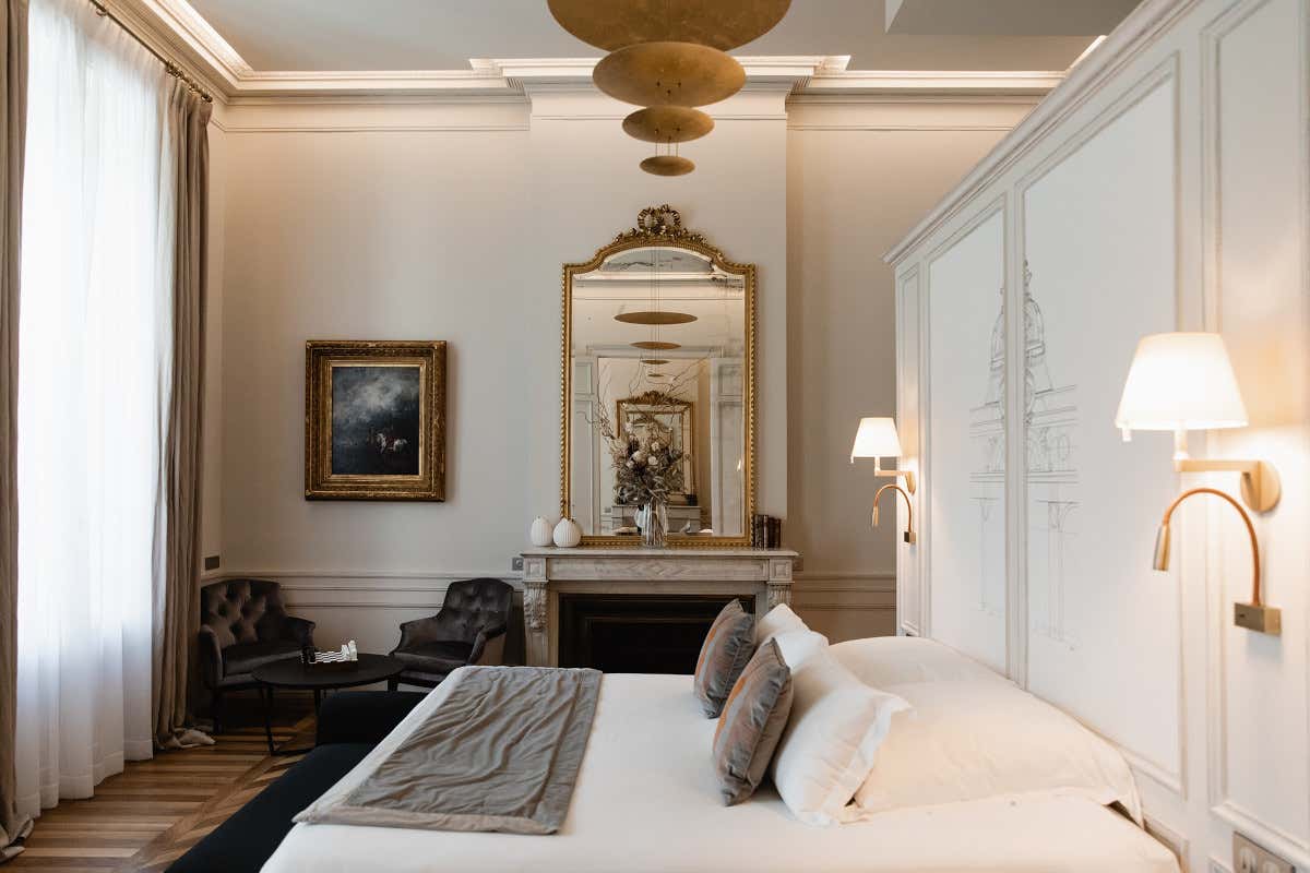 Una stanza di Villas Fuch A passo lento tra le vie di Bordeaux la città del vino