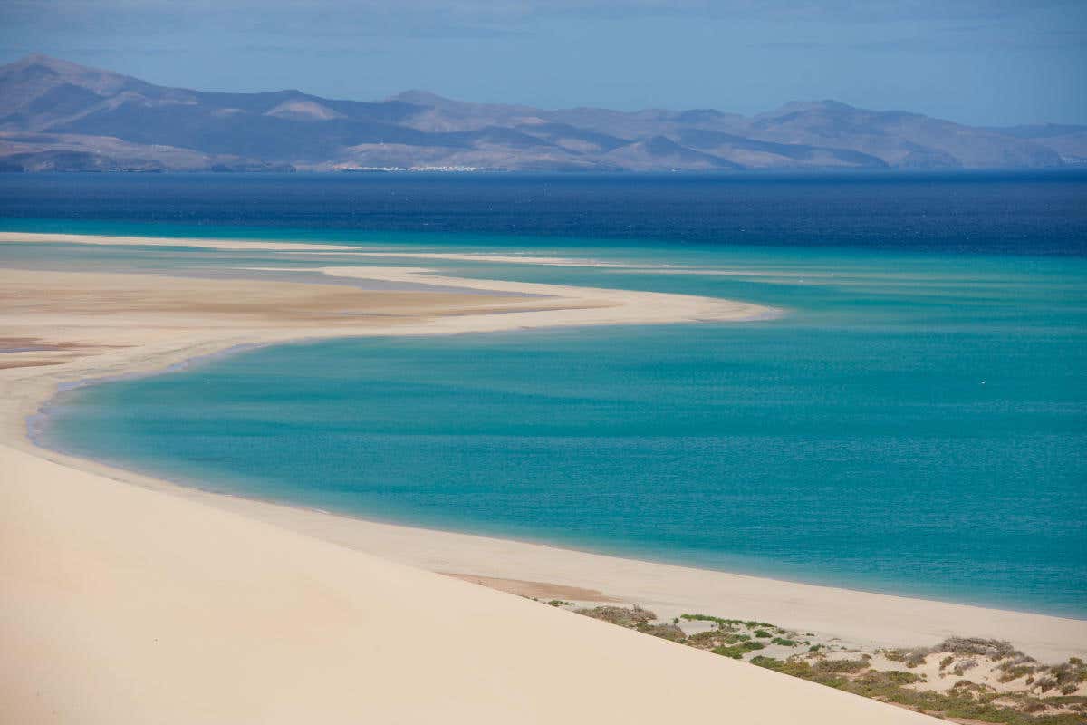 Una delle spiagge cristalline di Fuerteventura 