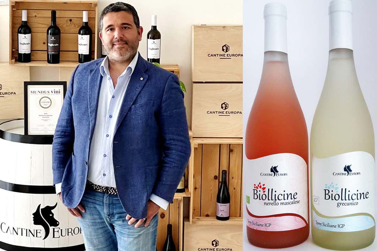Nicol&ograve; Vinci e i due vini frizzanti bio, un Grecanico e un Ros&eacute;