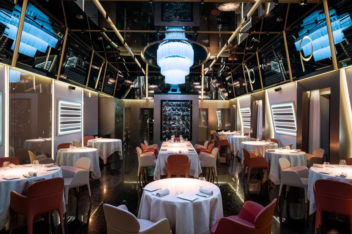 La sala del Terrazza Gallia Restaurant