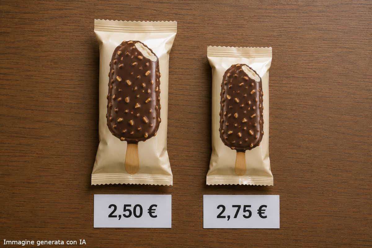 Con la shrinkflation il prodotto diventa più piccolo, ma costa uguale o di più