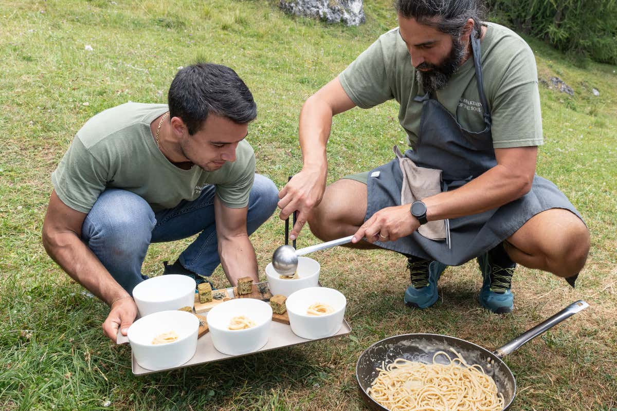 (foto Giuseppe Ghedina) Alla riscoperta delle origini della cucina: a Cortina torna Genesis