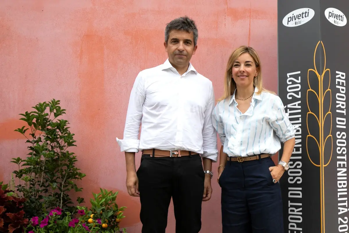 Gianluca e Silvia Pivetti&nbsp; Agricoltura, territorio, responsabilit&agrave; e squadra: i pilastri di Molini Pivetti