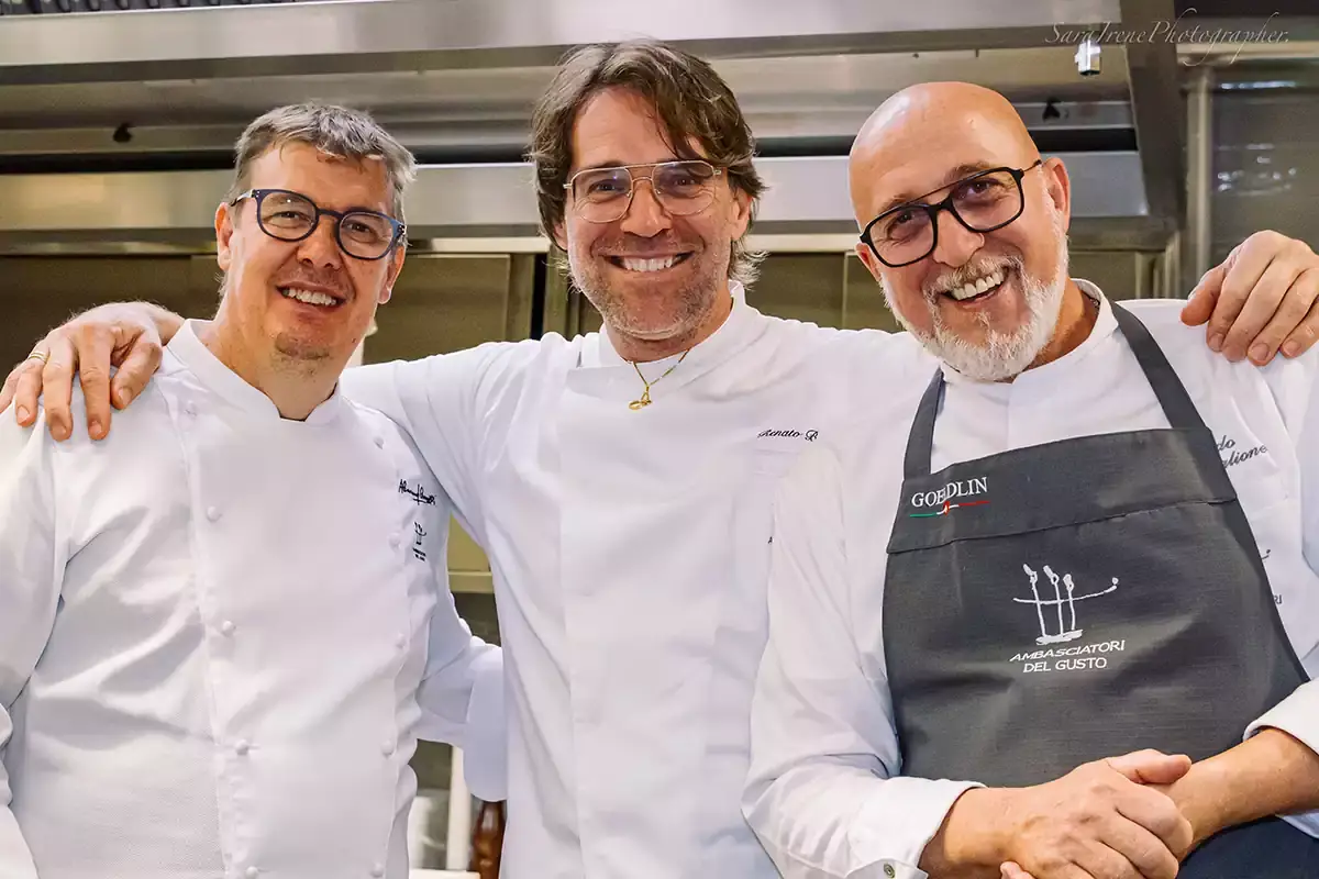 Alessandro Gilmozzi, Renato Bosco, Corrado Scaglione Enosteria Lip&eacute;n: a tavola con gli Ambasciatori del gusto
