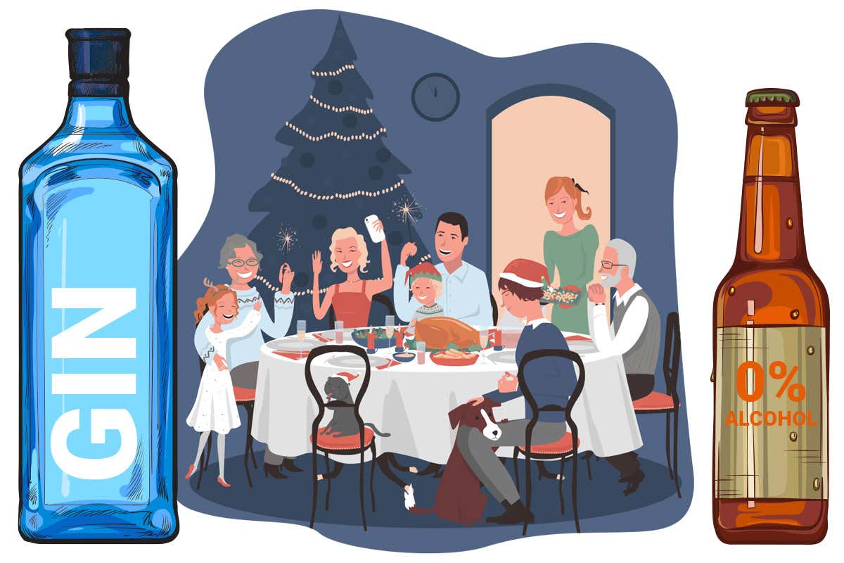 Cosa berranno gli italiani a Natale? Le sorprese sono gin e birra alcol free