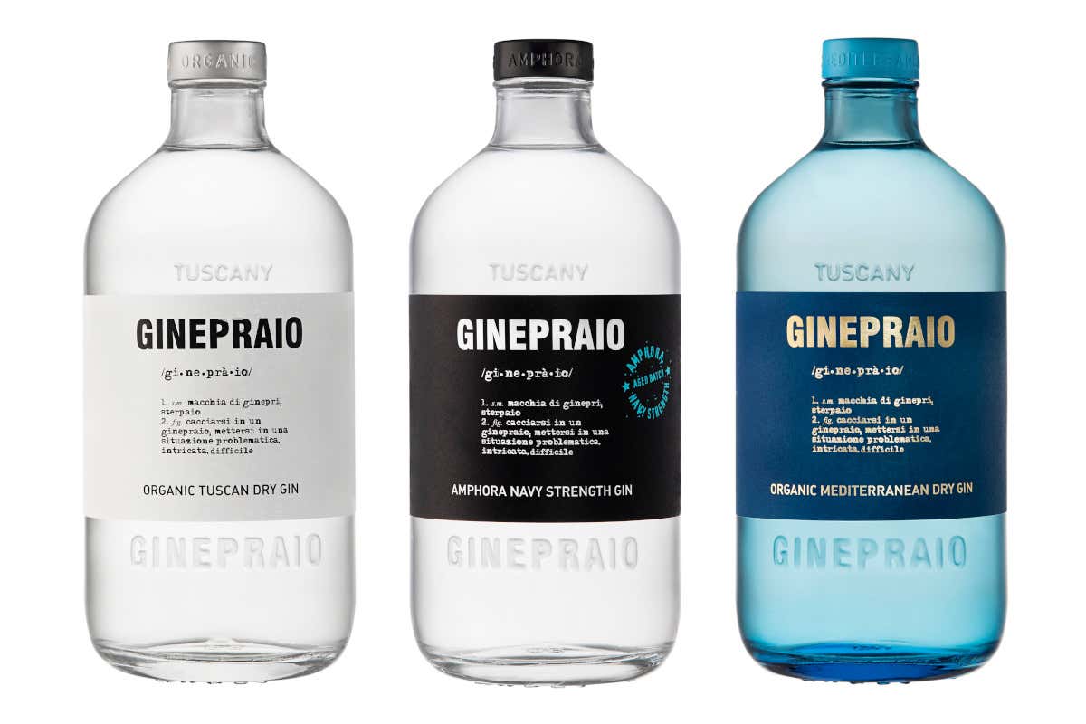 I tre gin di Ginepraio  Ginepraio il gin 100% toscano
