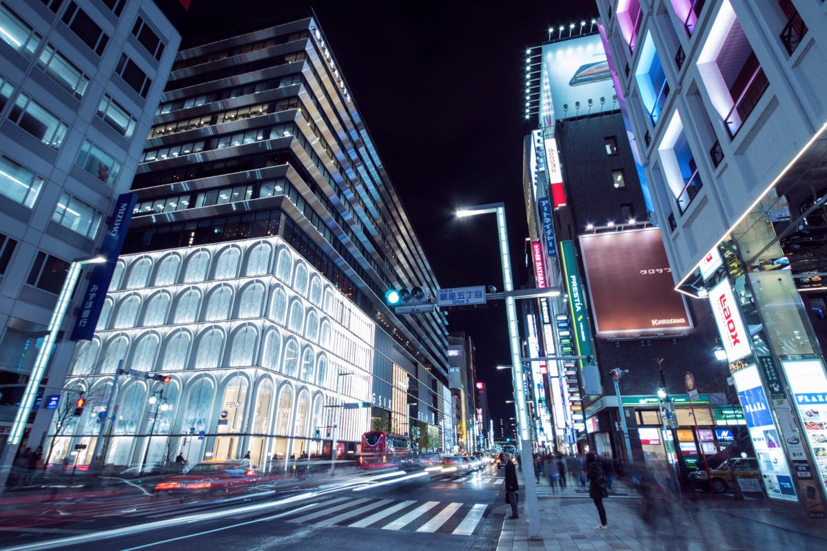 Ginza di notte  Alla scoperta della Tokyo gourmet tra Ginza e Tsukiji
