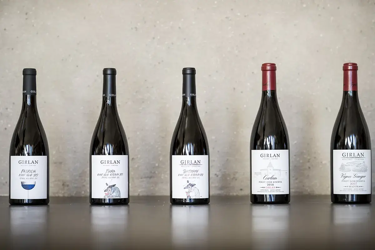 I Pinot nero di Girlan Le sfumature del Pinot Nero nelle 5 etichette di cantina Girlan