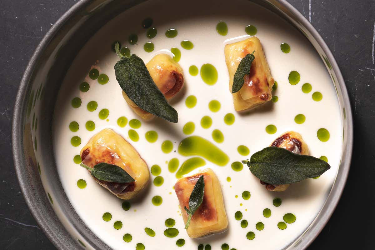 Gnocco Ripieno  Saint fine dining in piazza Duomo a Monza