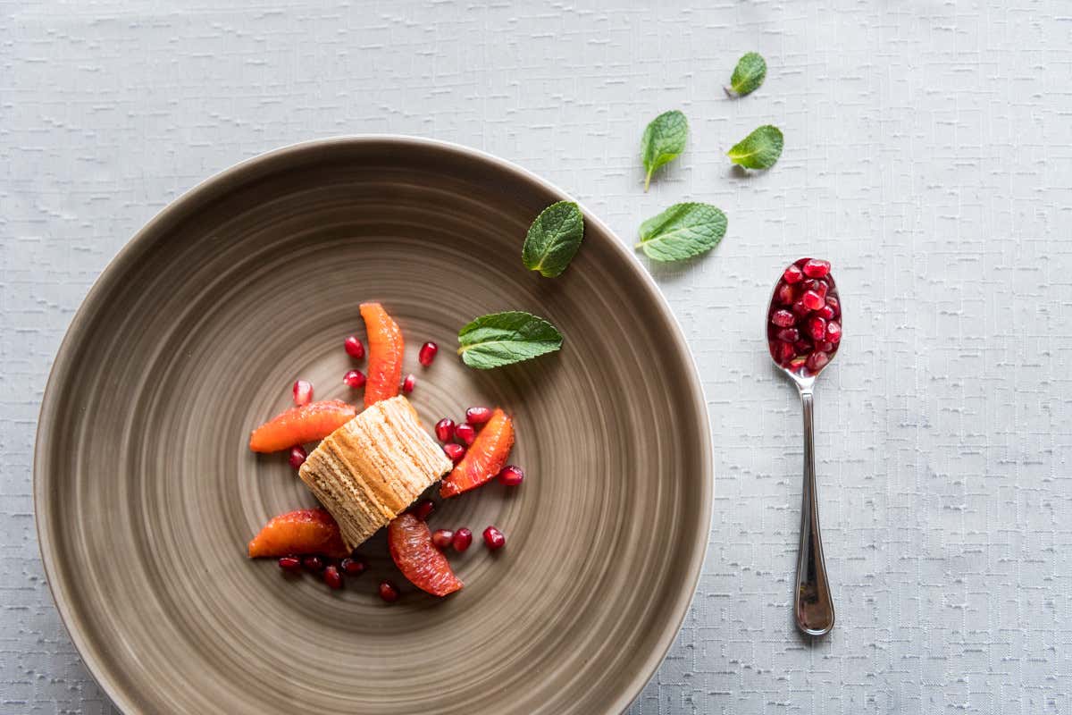 Un dessert servito all'Hotel Gnollhof Primavera all’hotel Gnollhof per scoprire un’oasi di relax