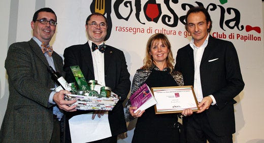 Da sinistra: Marco Gatti, Paolo Massobrio, Antonella Pinna e Alberto Cirio